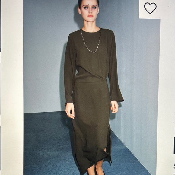Zara Dresses & Skirts - ZW COLLECTION PLEATED MIDI DRESS